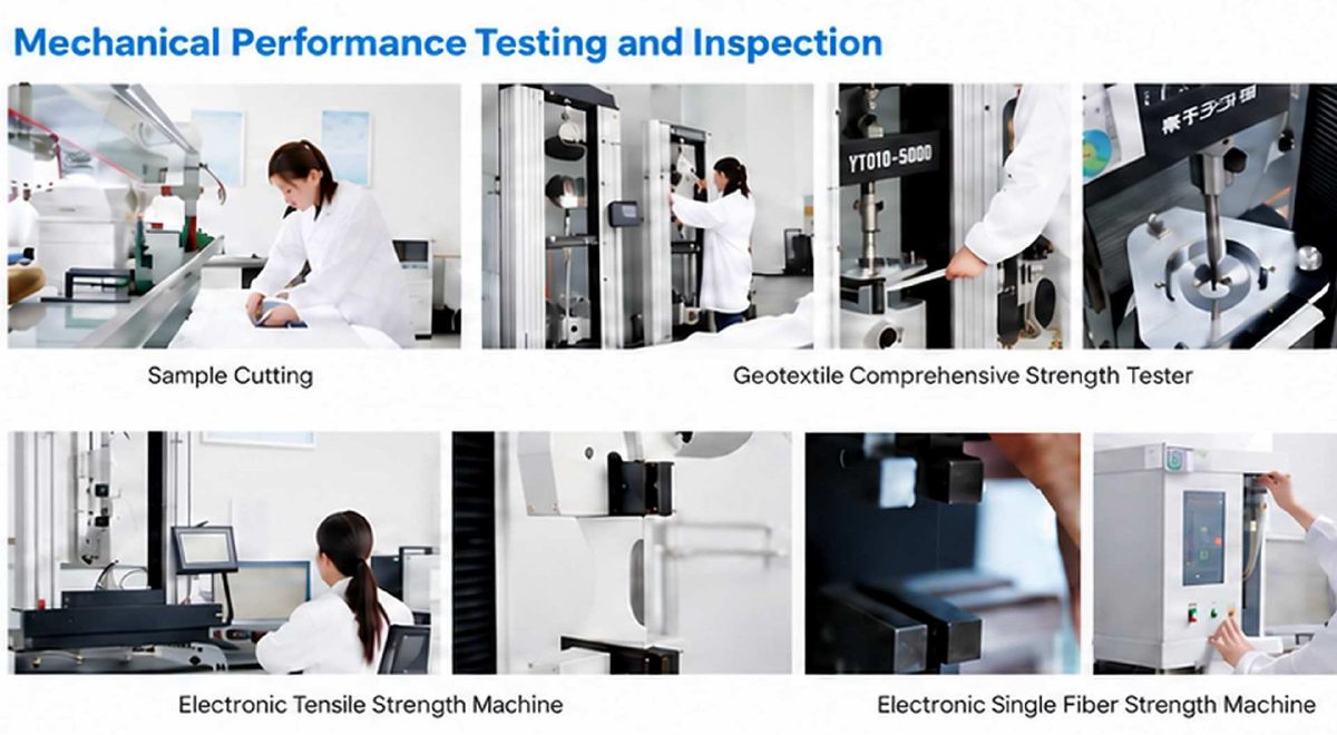 Mechanical performance testing: sample cutting, strength testers and tensile machines