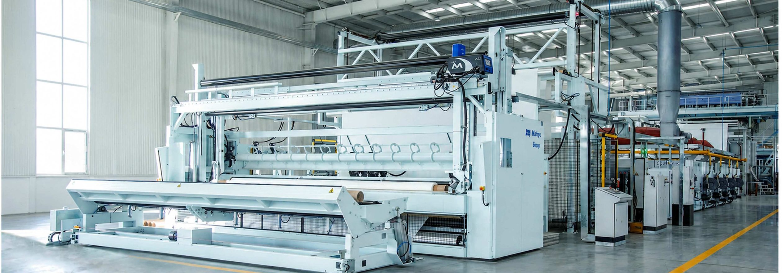 The world's first 6.5 meter wide polypropylene filament geotextile production line